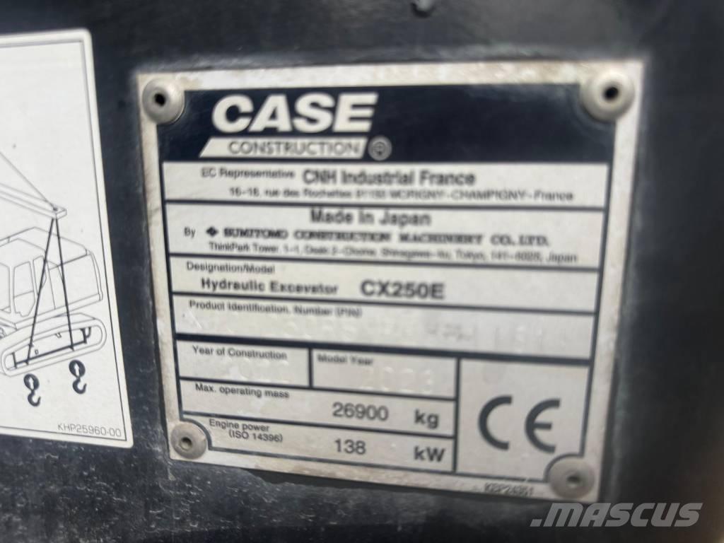 CASE CX 250 E 大型油圧ショベル12t以上（パワーショベル・ユンボ）