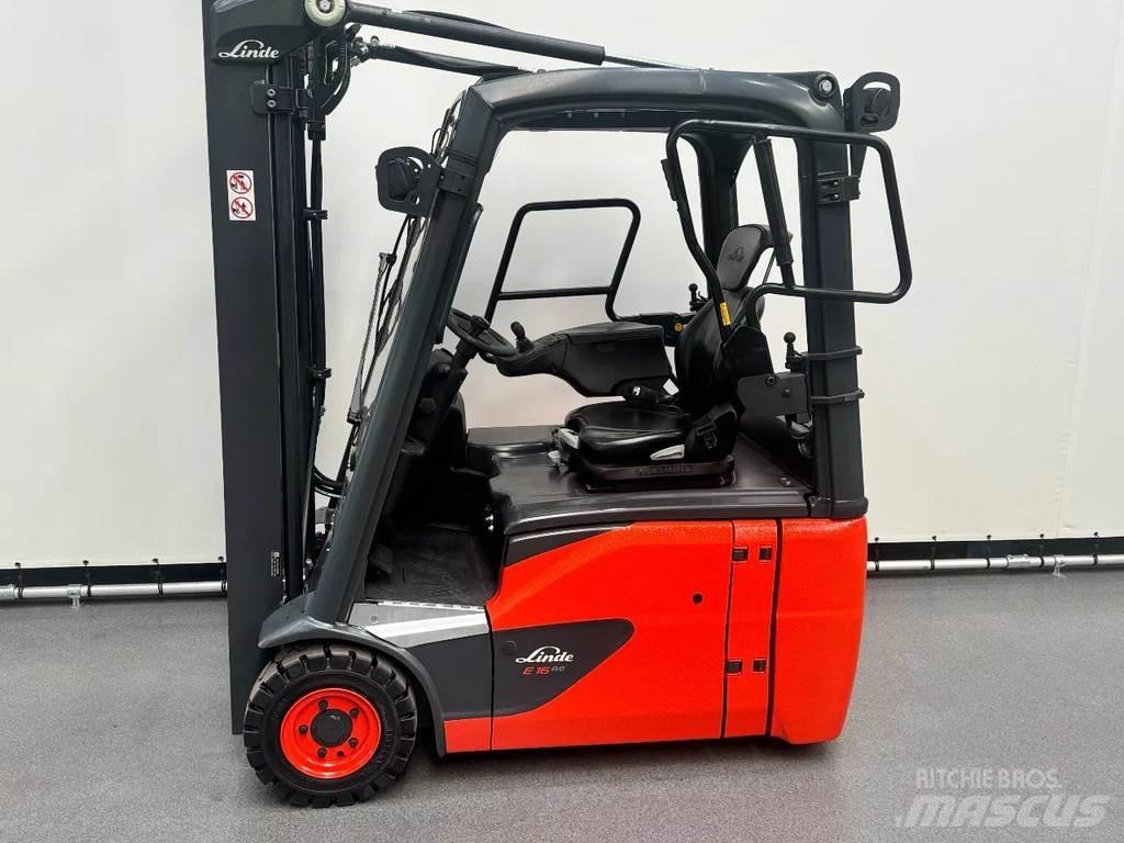 Linde 386 E 16-02 バッテリーフォークリフト