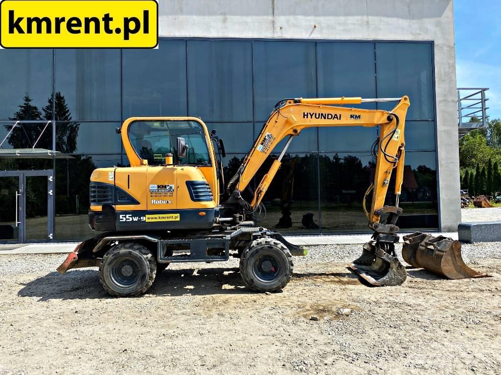 Hyundai Robex 55-9 A ホイール式油圧ショベル（パワーショベル・ユンボ・バックホー）