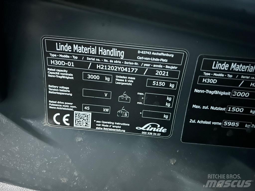 Linde H30D/1202 ディーゼル・軽油