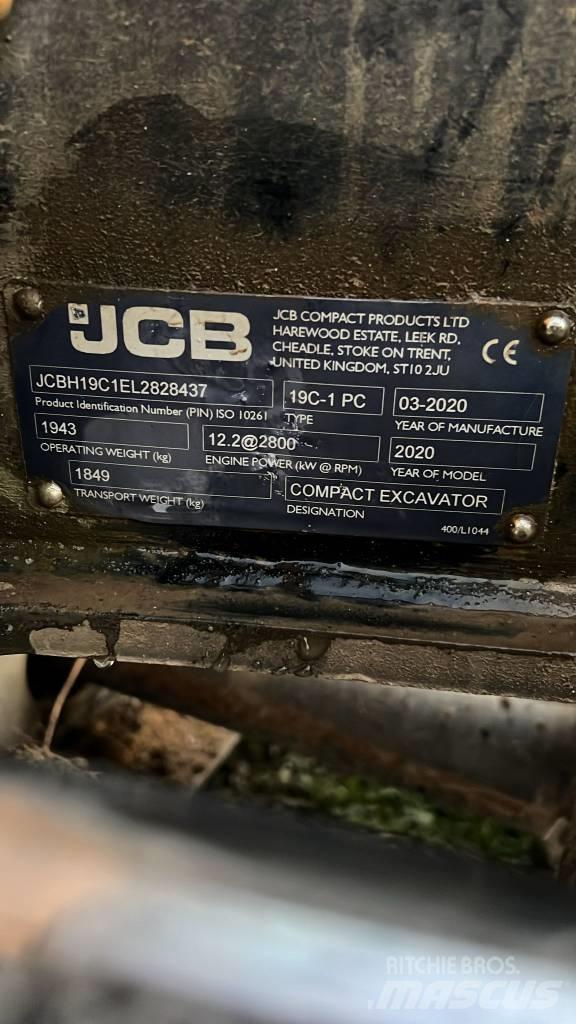 JCB 19 C-1 ミニ油圧ショベル 7t以下（ミニユンボ・ミニディガー）