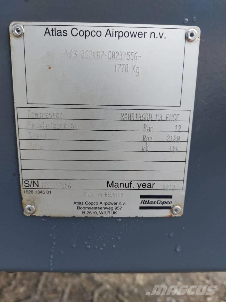 Atlas Copco XAHS186 コンプレッサー