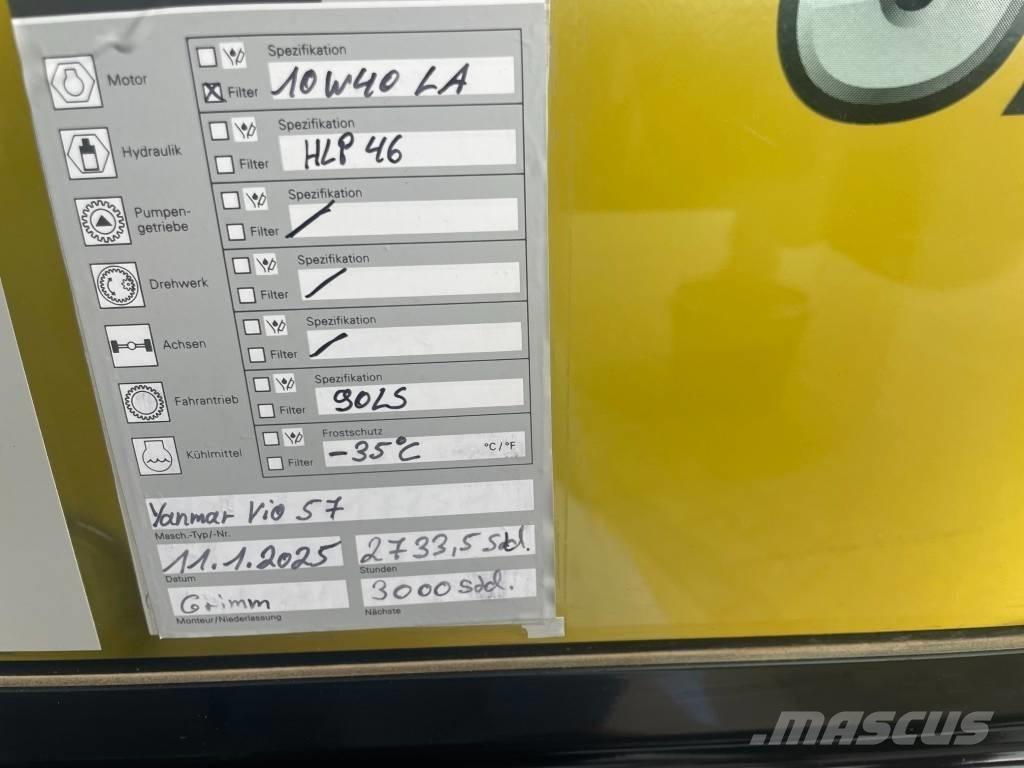 Yanmar Vio 57 - 6A ミニ油圧ショベル 7t以下（ミニユンボ・ミニディガー）