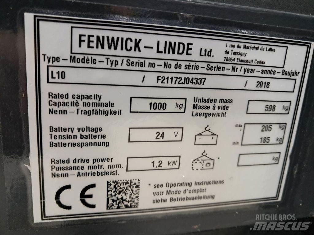 Linde L10 ウォーキンフォークリフト