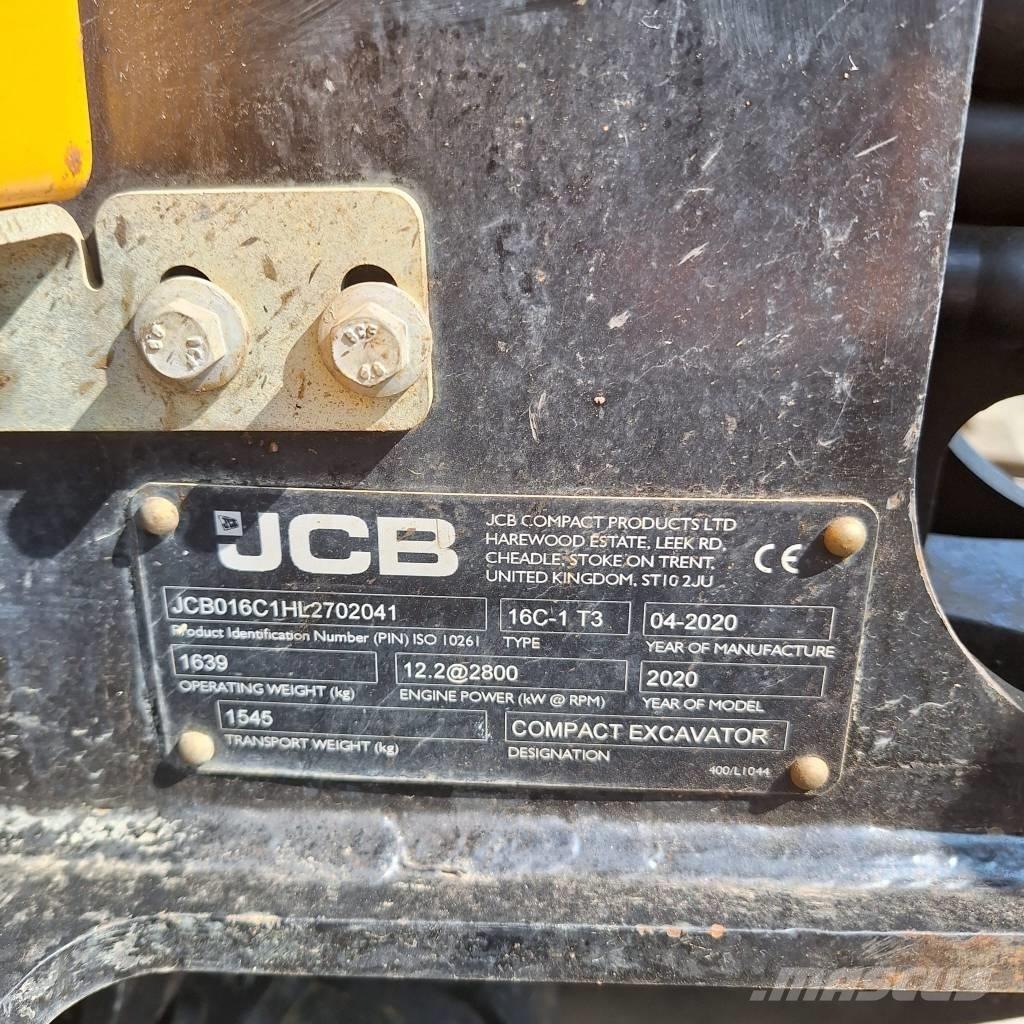 JCB 16 C-1 ミニ油圧ショベル 7t以下（ミニユンボ・ミニディガー）