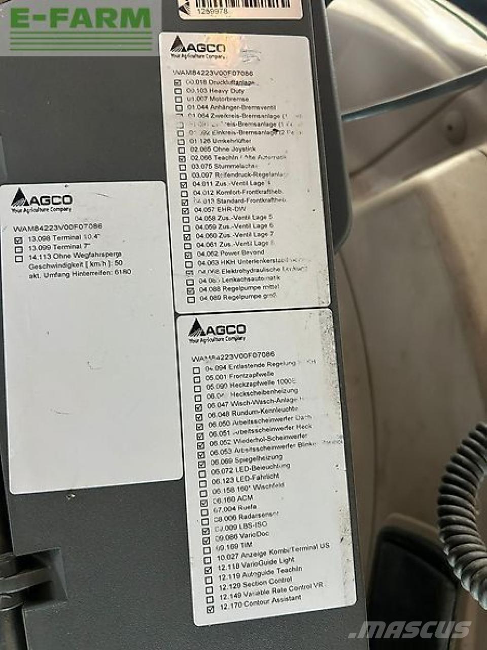 Fendt 828 vario トラクター