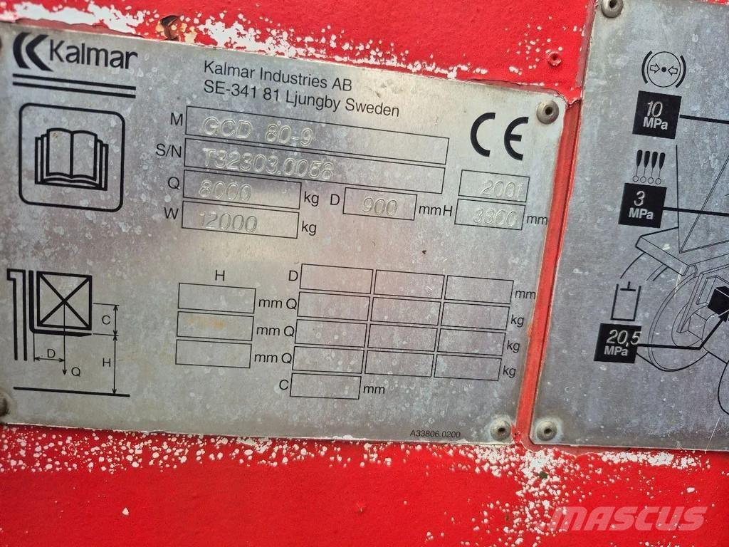 Kalmar Gcd 80-9 LPGフォークリフト