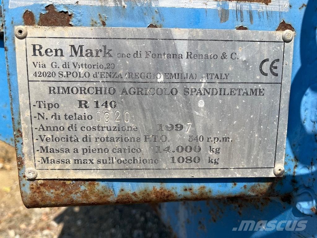  REN MARK R 140 肥料散布機