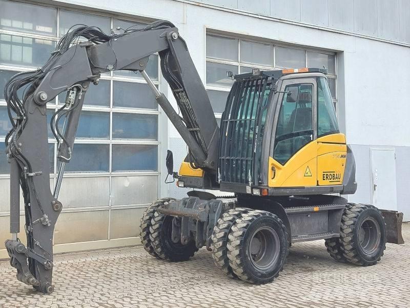 Mecalac 714 MW ホイール式油圧ショベル（パワーショベル・ユンボ・バックホー）