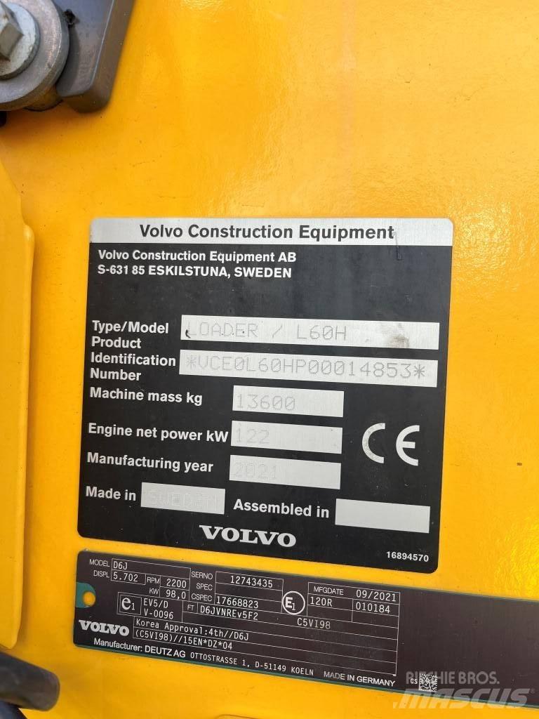 Volvo L60H ホイールローダー・タイヤショベル