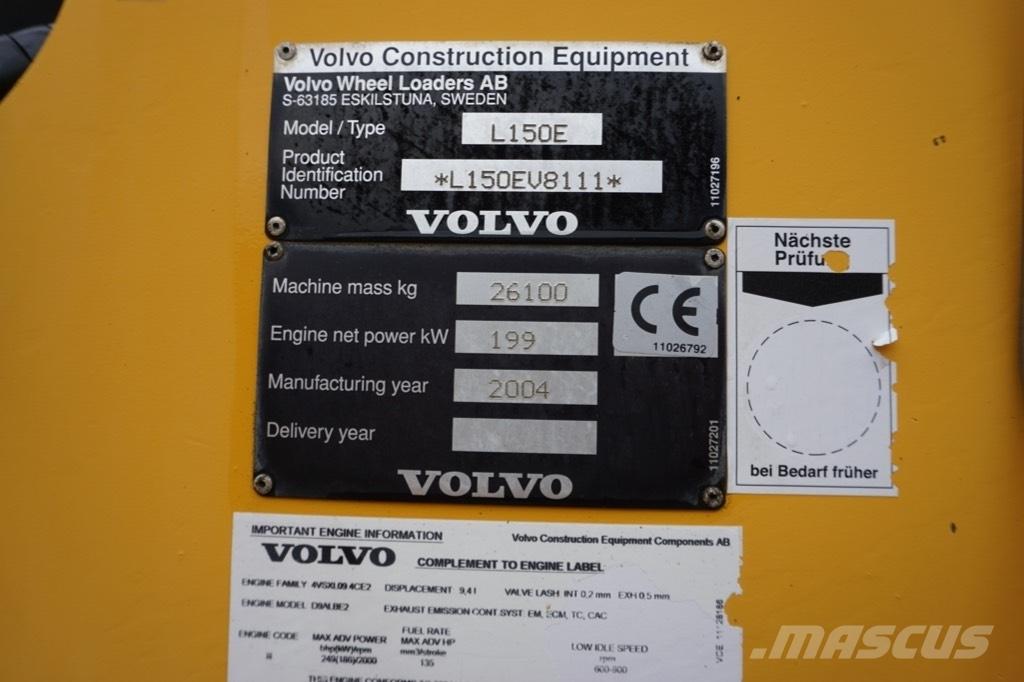 Volvo L 150 E ホイールローダー・タイヤショベル