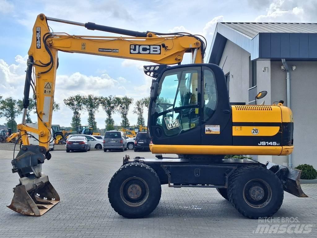 JCB JS 145 W ホイール式油圧ショベル（パワーショベル・ユンボ・バックホー）