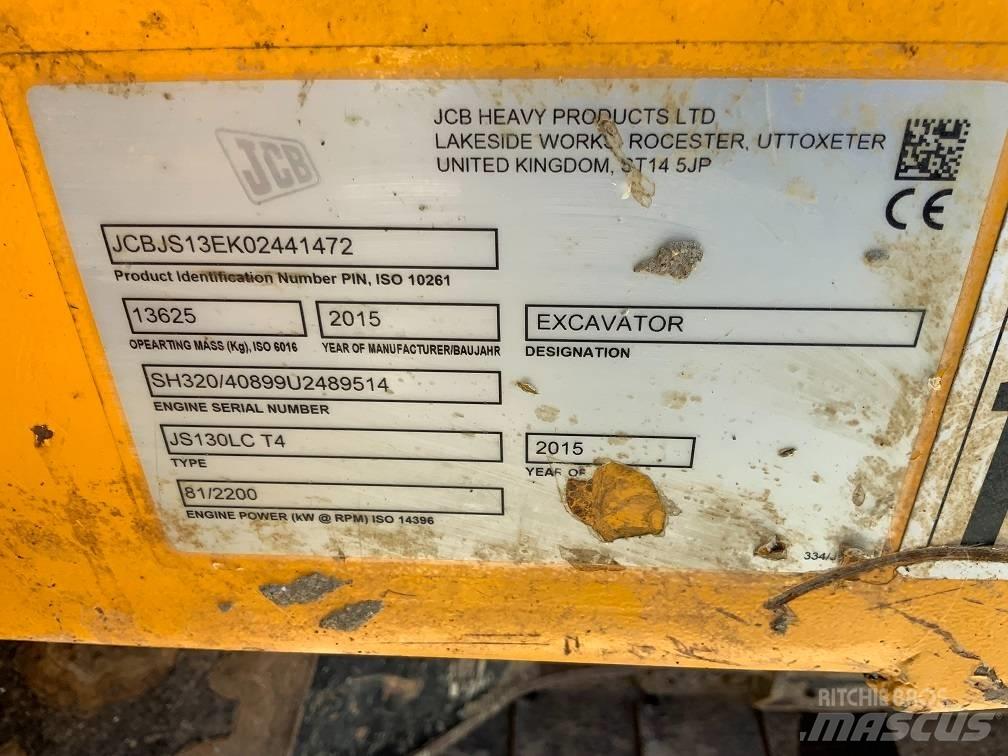 JCB JS 130 LC 大型油圧ショベル12t以上（パワーショベル・ユンボ）