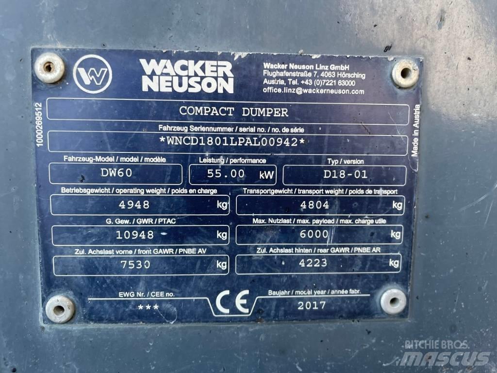 Wacker Neuson DW60 サイト　ダンプ
