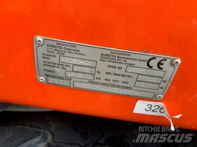 Kubota KX 080-4 中型油圧ショベル 7ｔ-12ｔ（ユンボ・パワーショベル・バックホー）