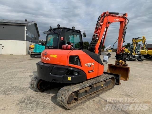 Kubota KX 080-4 中型油圧ショベル 7ｔ-12ｔ（ユンボ・パワーショベル・バックホー）