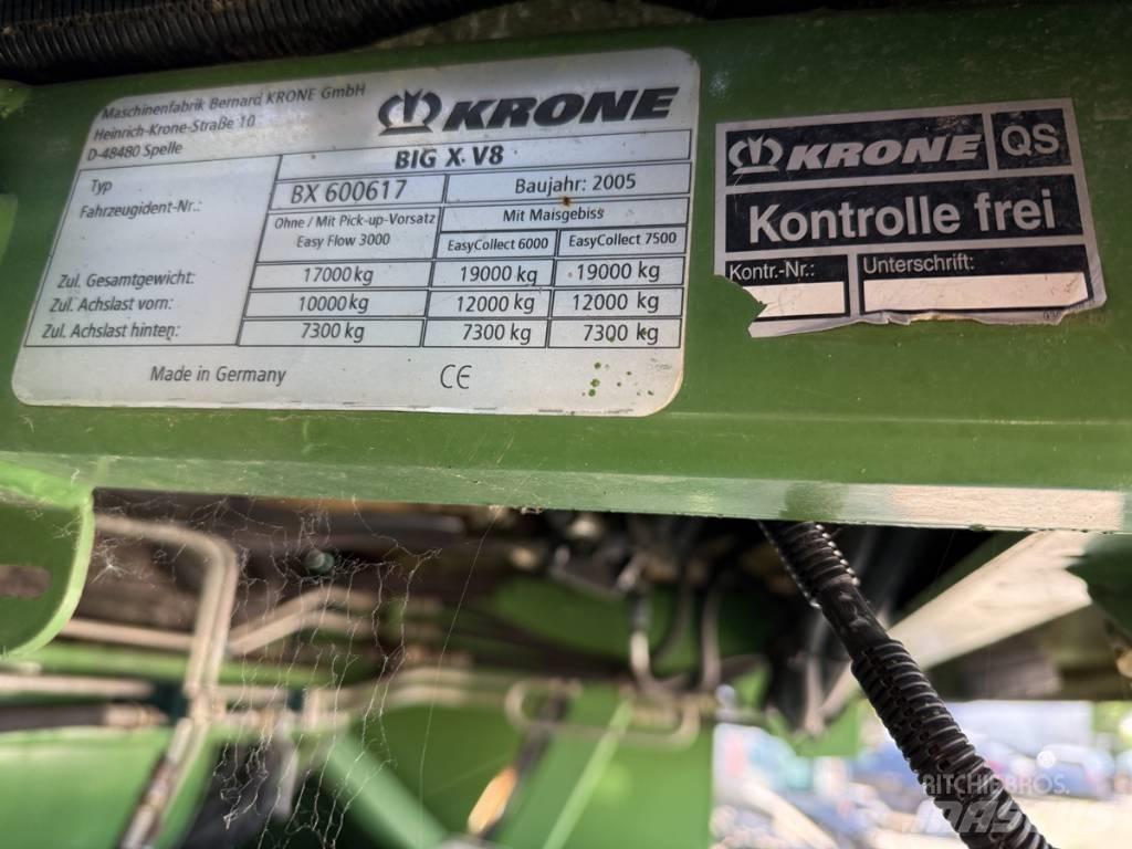 Krone Big X V8 自走式フォレージハーベスター
