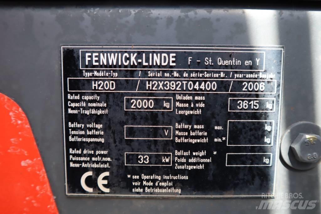 Linde H20D 2000 Kg ディーゼル・軽油