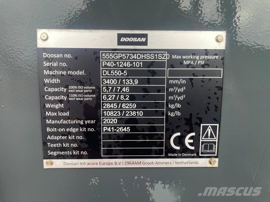 Doosan DL550 bucket バケット