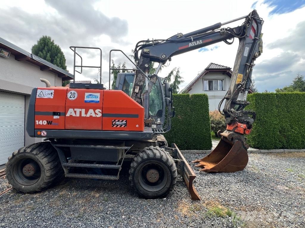 Atlas 140 W ホイール式油圧ショベル（パワーショベル・ユンボ・バックホー）