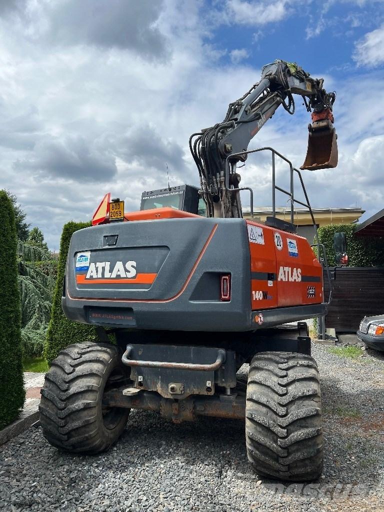 Atlas 140 W ホイール式油圧ショベル（パワーショベル・ユンボ・バックホー）