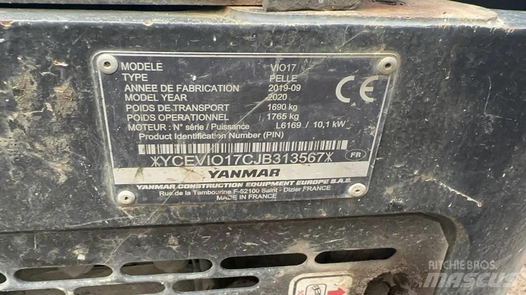 Yanmar Vio 17 ミニ油圧ショベル 7t以下（ミニユンボ・ミニディガー）
