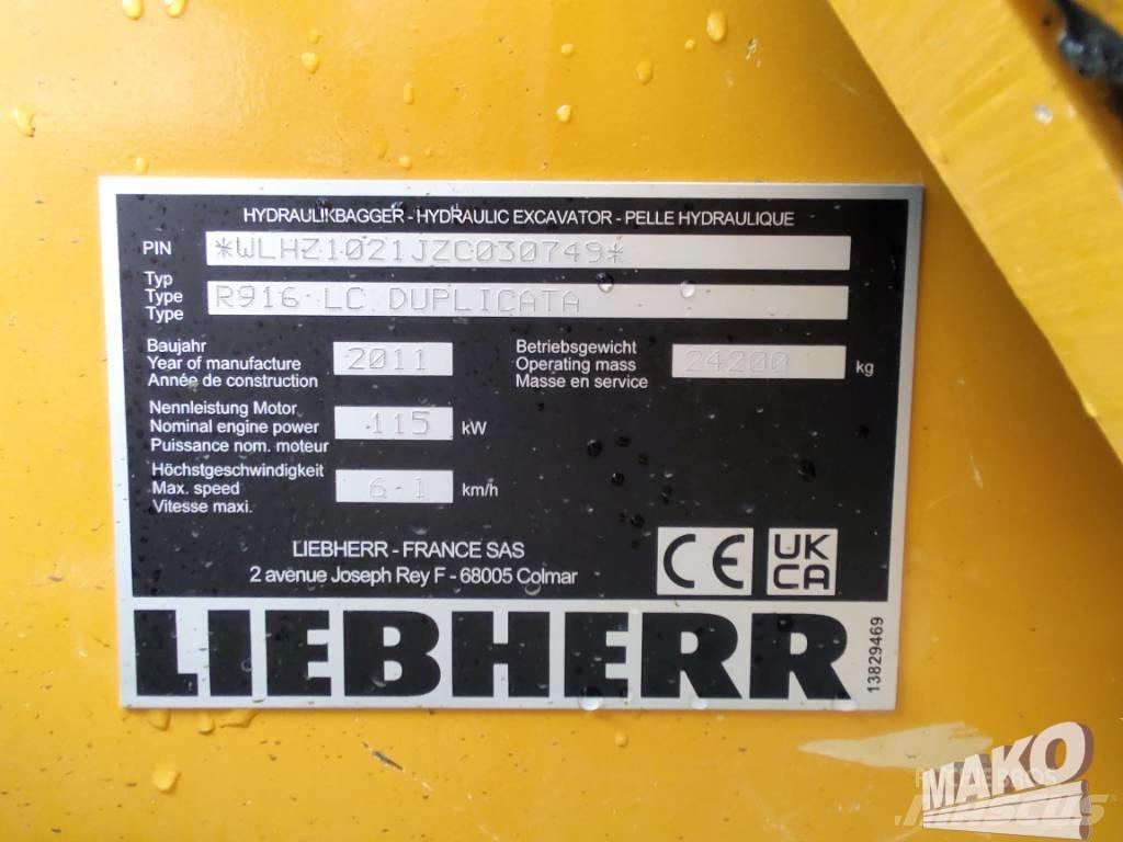 Liebherr R 916 大型油圧ショベル12t以上（パワーショベル・ユンボ）