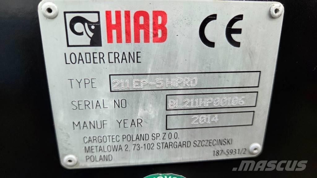 Hiab 211 EP-5 Hipro ローダークレーン
