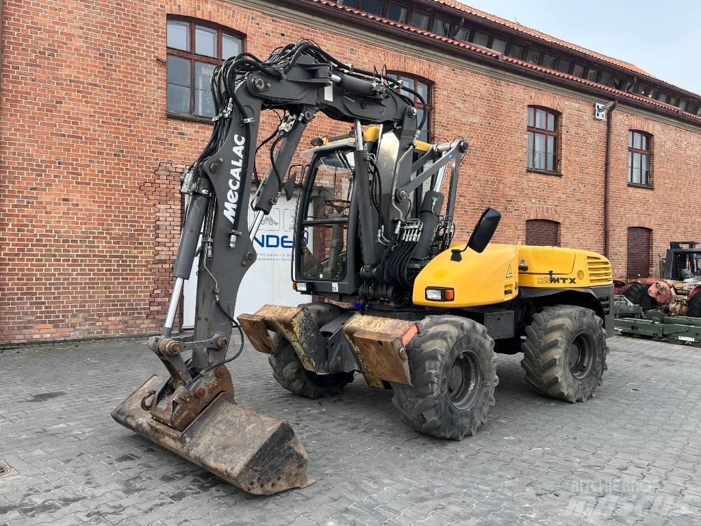 Mecalac 12 M TX ホイール式油圧ショベル（パワーショベル・ユンボ・バックホー）