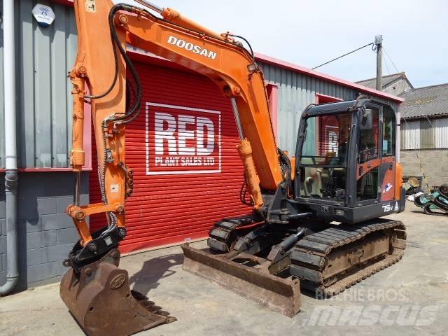 Doosan Solar 75 V 中型油圧ショベル 7ｔ-12ｔ（ユンボ・パワーショベル・バックホー）