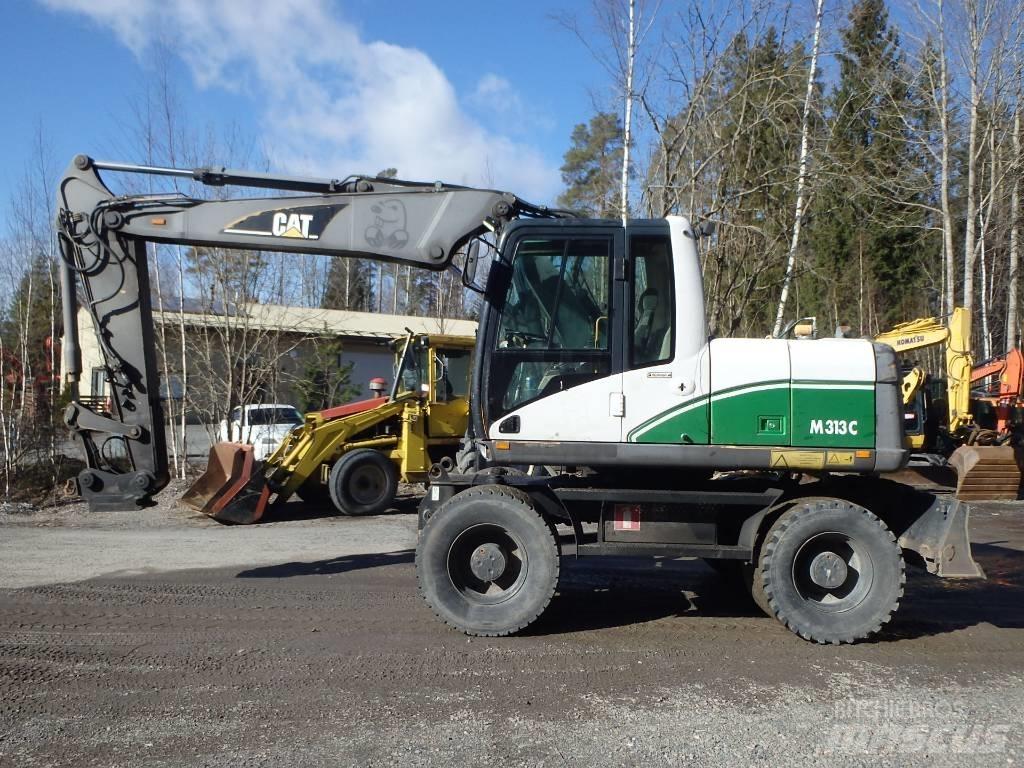 CAT M 313 C 4x4 ホイール式油圧ショベル（パワーショベル・ユンボ・バックホー）