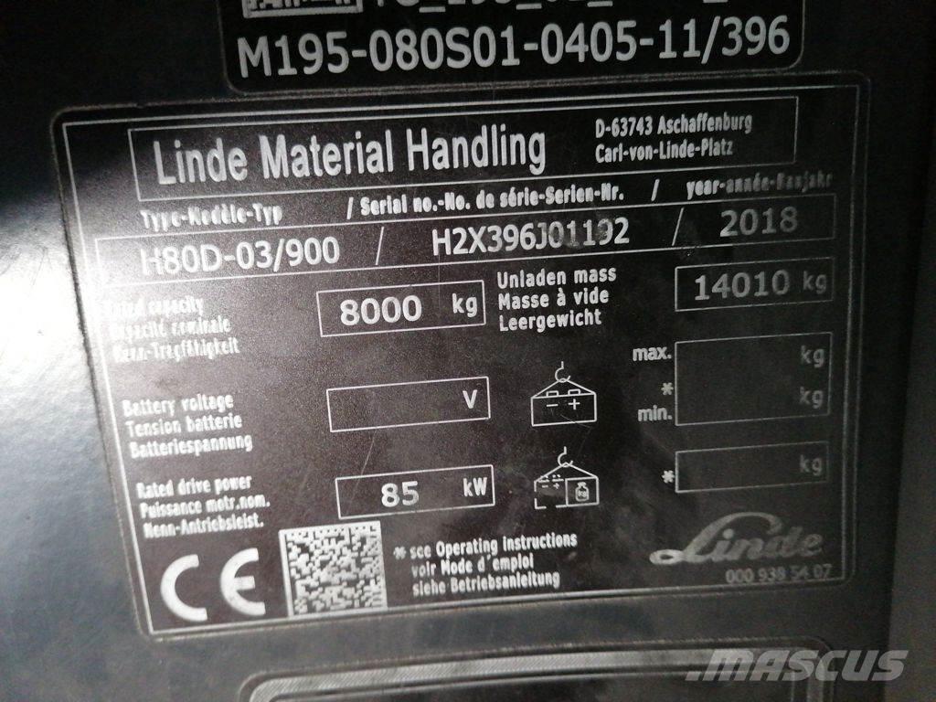 Linde H80D-03/900 ディーゼル・軽油