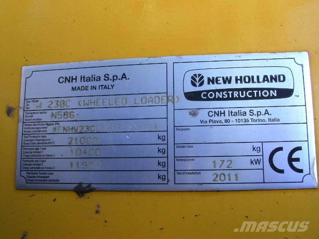 New Holland W 230 C ホイールローダー・タイヤショベル