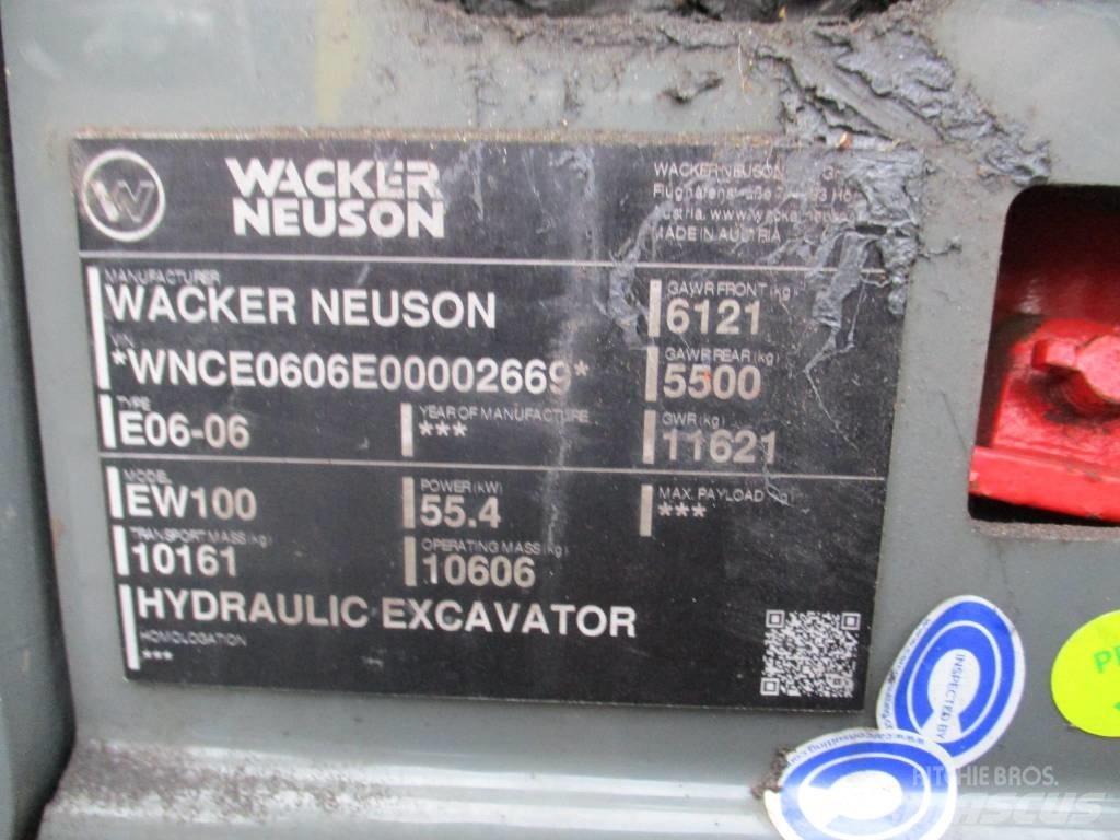 Wacker Neuson EW 100 ホイール式油圧ショベル（パワーショベル・ユンボ・バックホー）