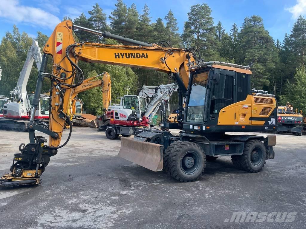 Hyundai HW 160 ホイール式油圧ショベル（パワーショベル・ユンボ・バックホー）