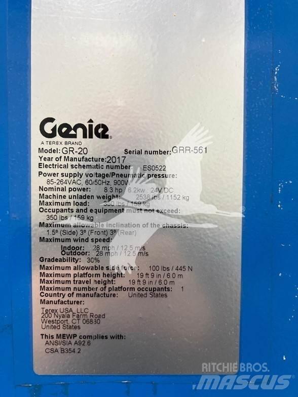 Genie GR20 垂直昇降型リフト