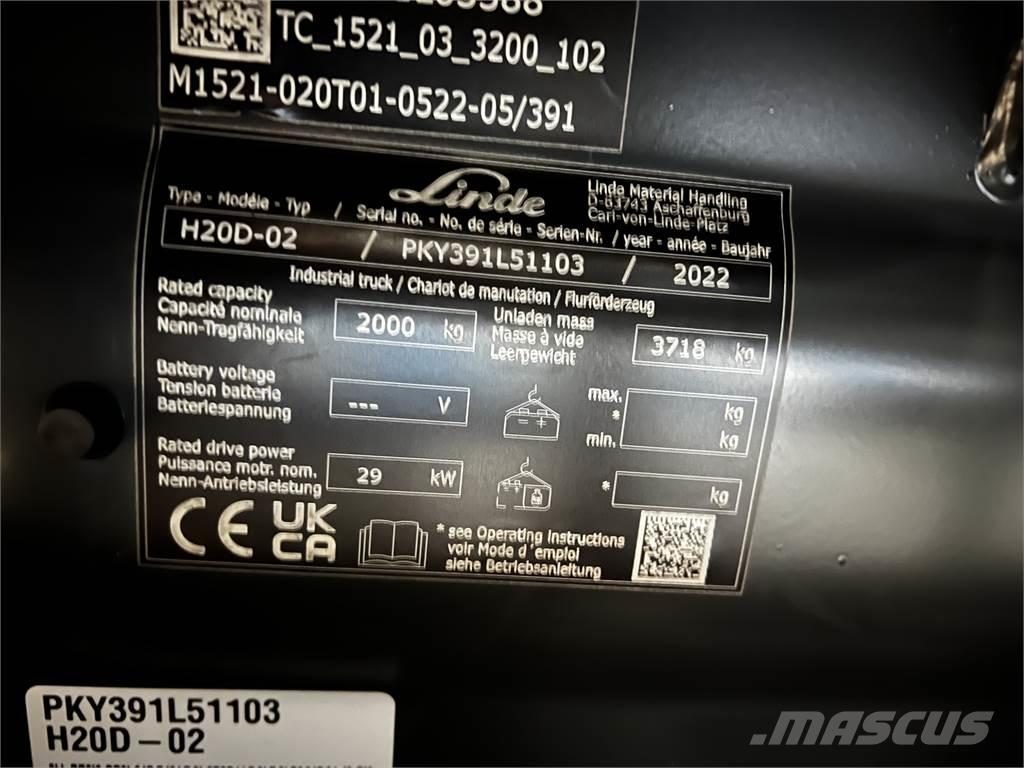 Linde H20D ディーゼル・軽油