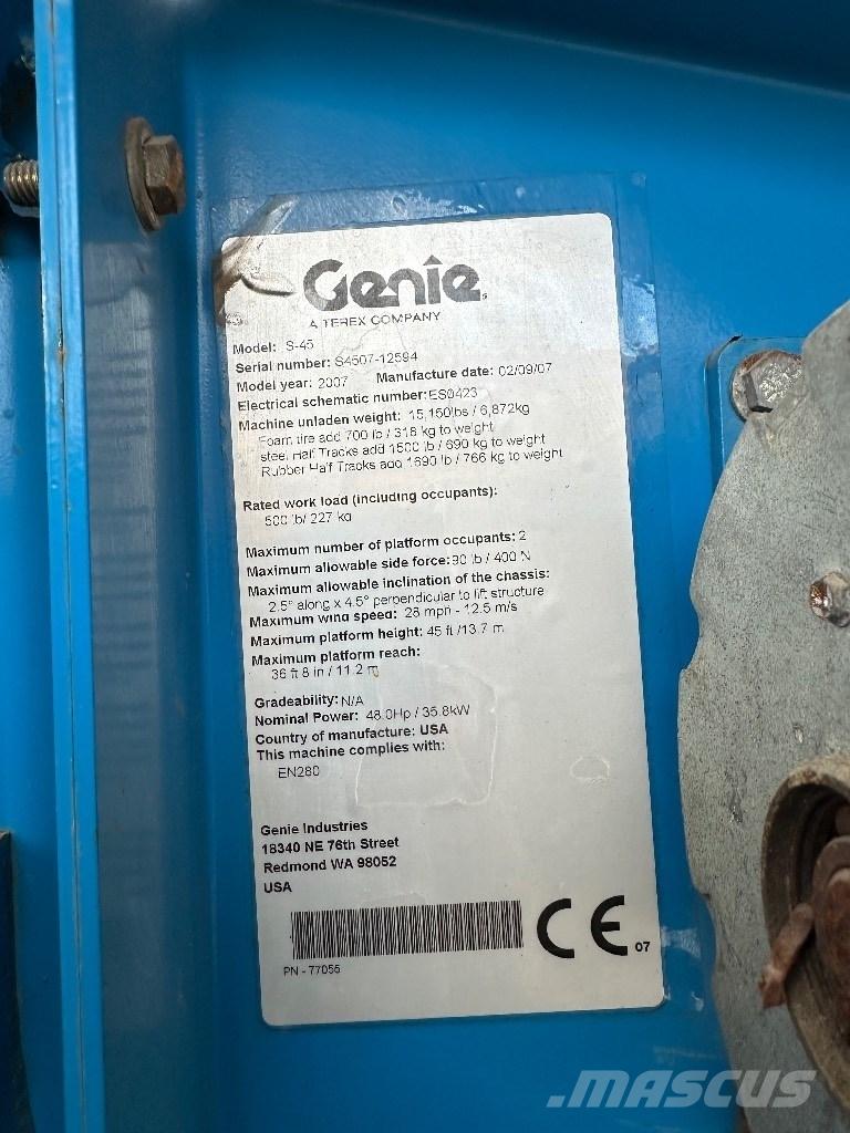 Genie s45 ブームリフト　直伸型