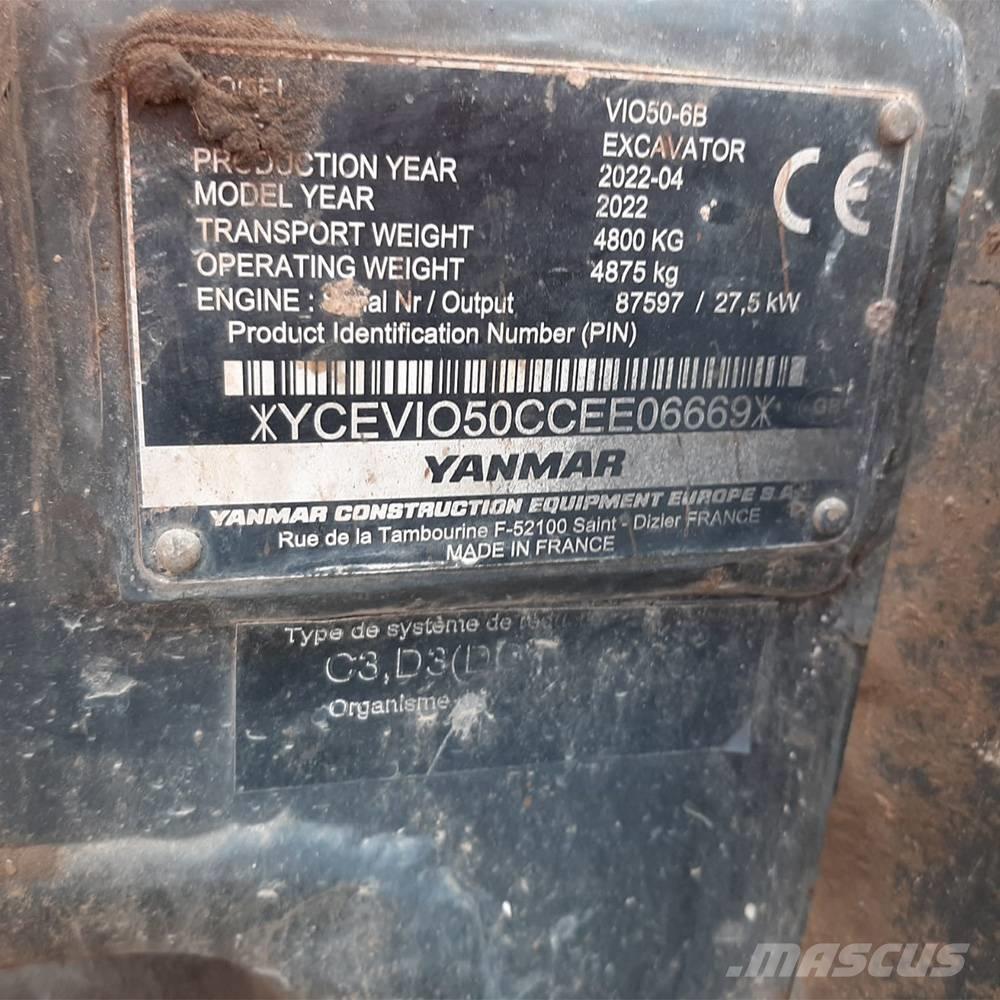 Yanmar Vio 50 ミニ油圧ショベル 7t以下（ミニユンボ・ミニディガー）