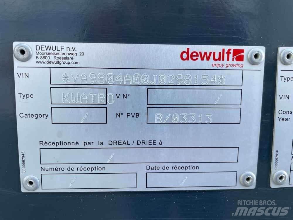 Dewulf KWATRO 農業機械 -　その他