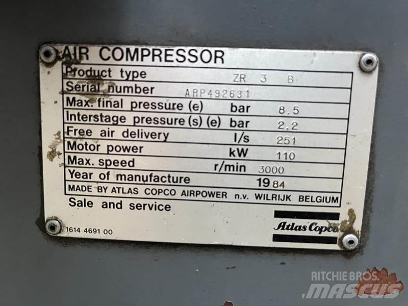 Atlas Copco ZR 3 B コンプレッサー