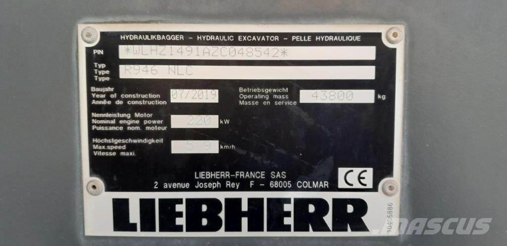 Liebherr R946 大型油圧ショベル12t以上（パワーショベル・ユンボ）