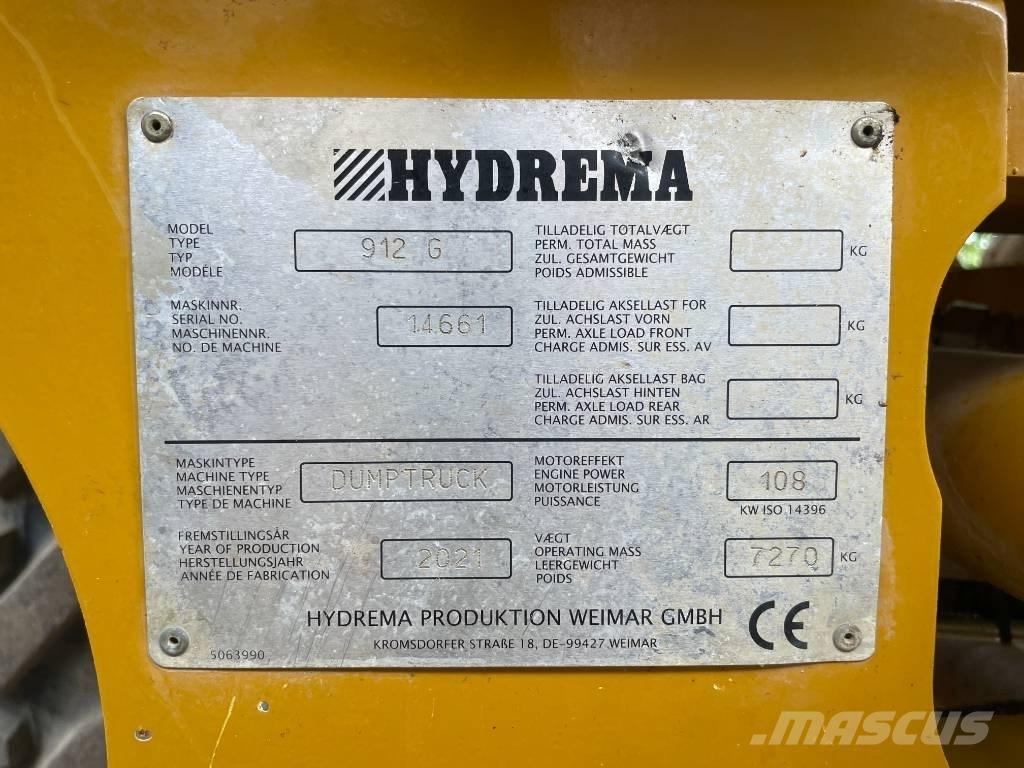 Hydrema 912 G アーティキュレート式ダンプトラック