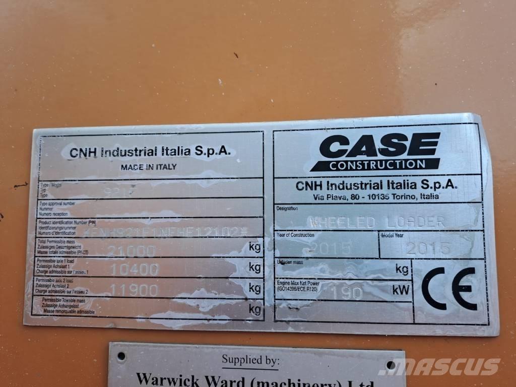 CASE 921FXR ホイールローダー・タイヤショベル