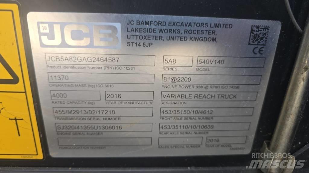 JCB 540-140 テレスコーピックハンドラー
