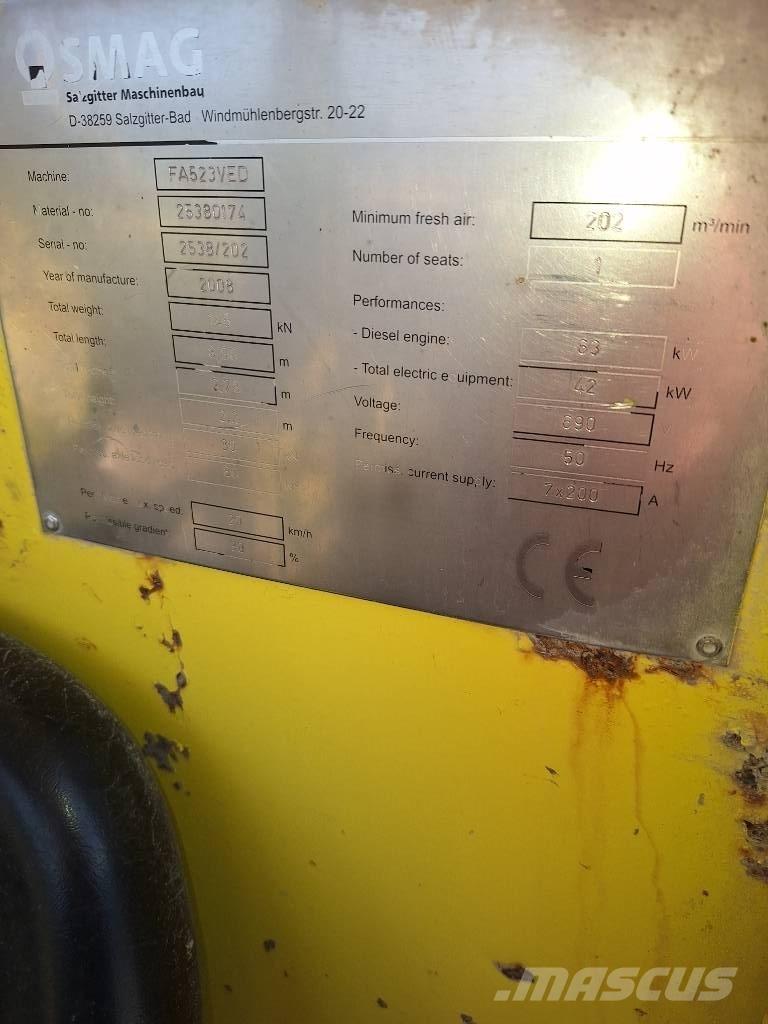 Nordmeyer SMAG FA523 他の地下設備