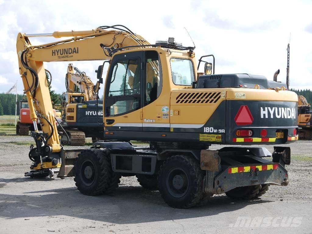 Hyundai R 180 W-9A ホイール式油圧ショベル（パワーショベル・ユンボ・バックホー）