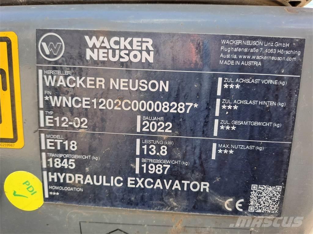 Wacker Neuson ET18 大型油圧ショベル12t以上（パワーショベル・ユンボ）