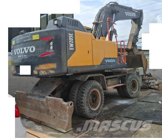 Volvo EW 205E ホイール式油圧ショベル（パワーショベル・ユンボ・バックホー）