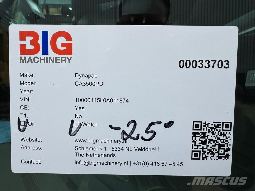 Dynapac CA3500PD 振動ローラ